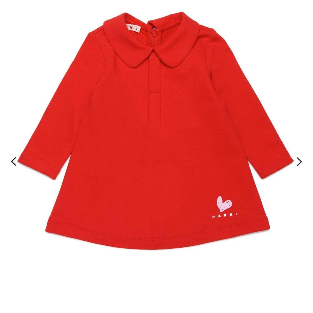 Marni Kids Logo Printed Straight Hem Dress